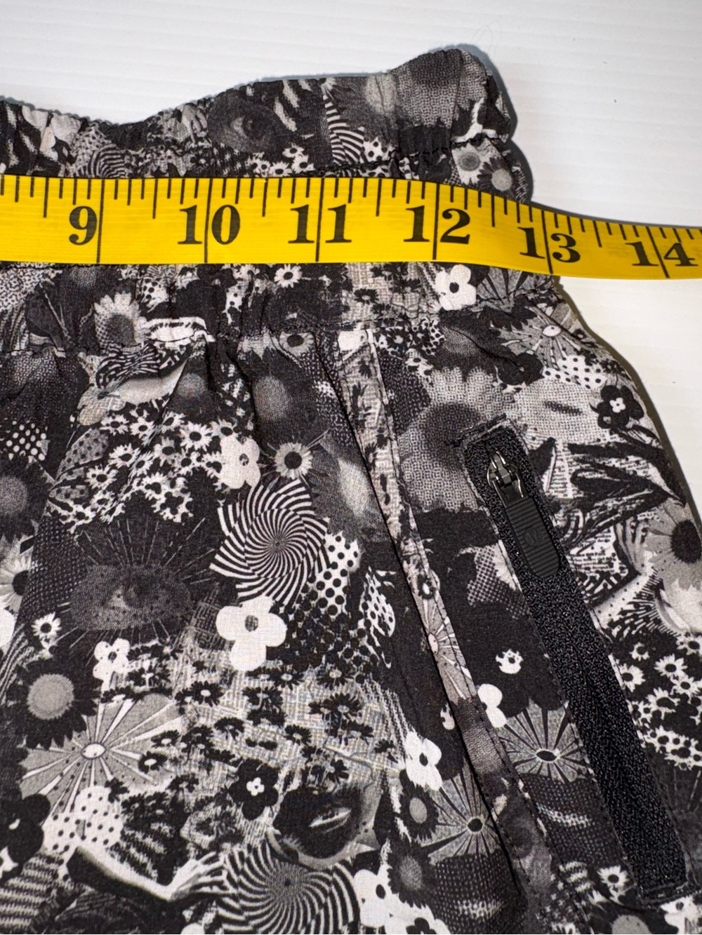 lululemon athletica Black and White Floral Athletic Shorts - Picture 6 of 7